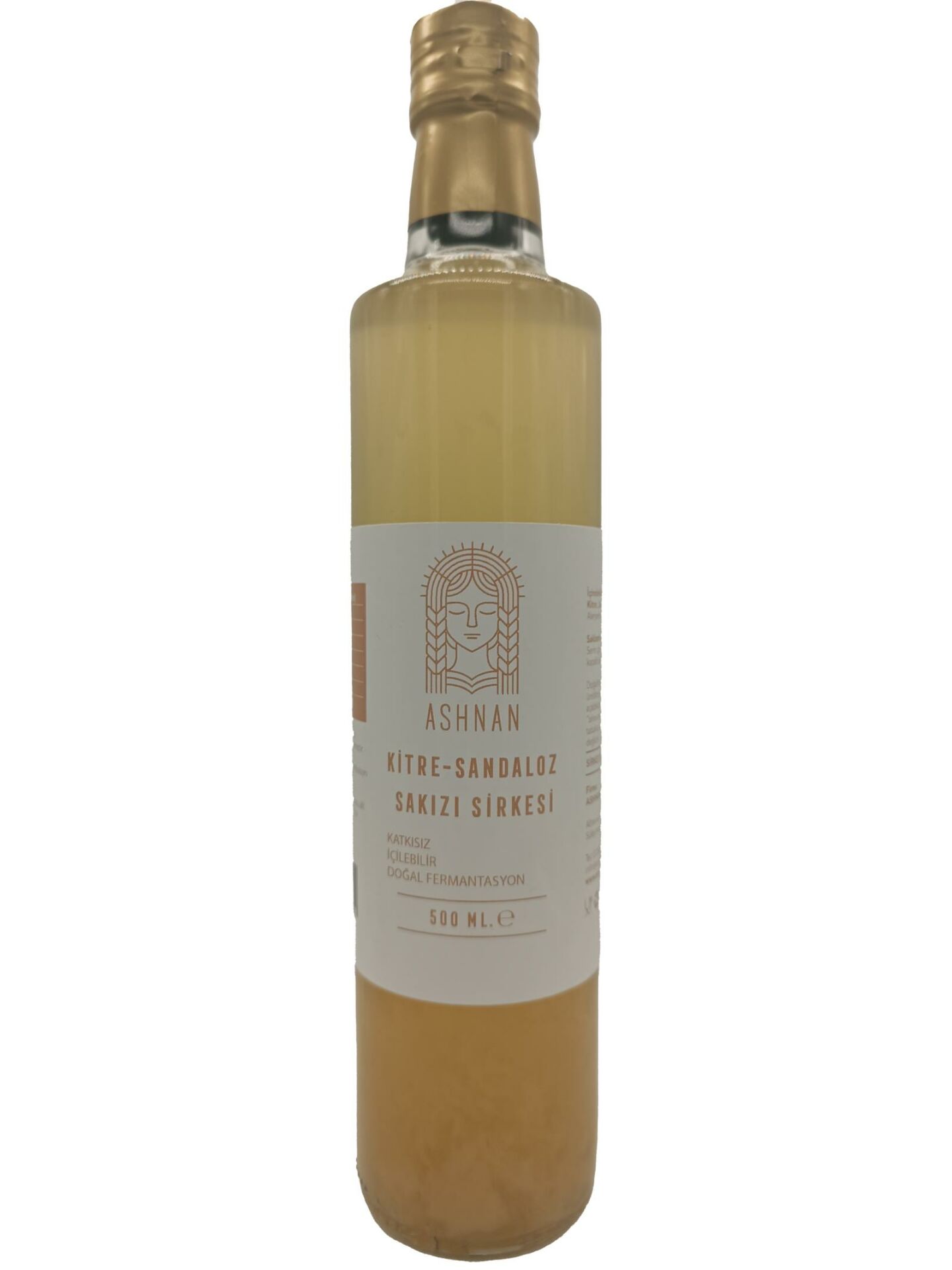 Ashnan Kitre Sandaloz Sakızı Sirkesi Katkısız Filtresiz 500 ml
