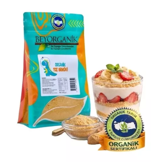 Beyorganik Organik Toz Bisküvi 200gr