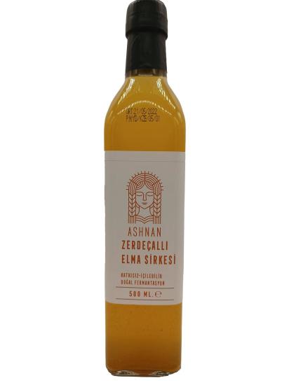 Ashnan Zerdeçallı Elma Sirkesi 500  (Doğal Fermantasyon- Katkısız- Filitresiz)