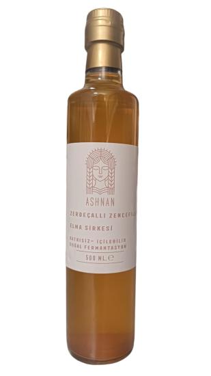 Zerdeçallı Zencefilli Elma Sirkesi Doğal Fermantasyon 500 ml