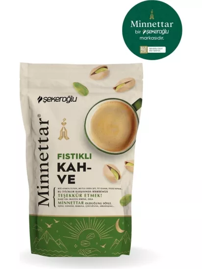 Şekeroğlu Minnettar Fıstıklı Kahve 165 gr 