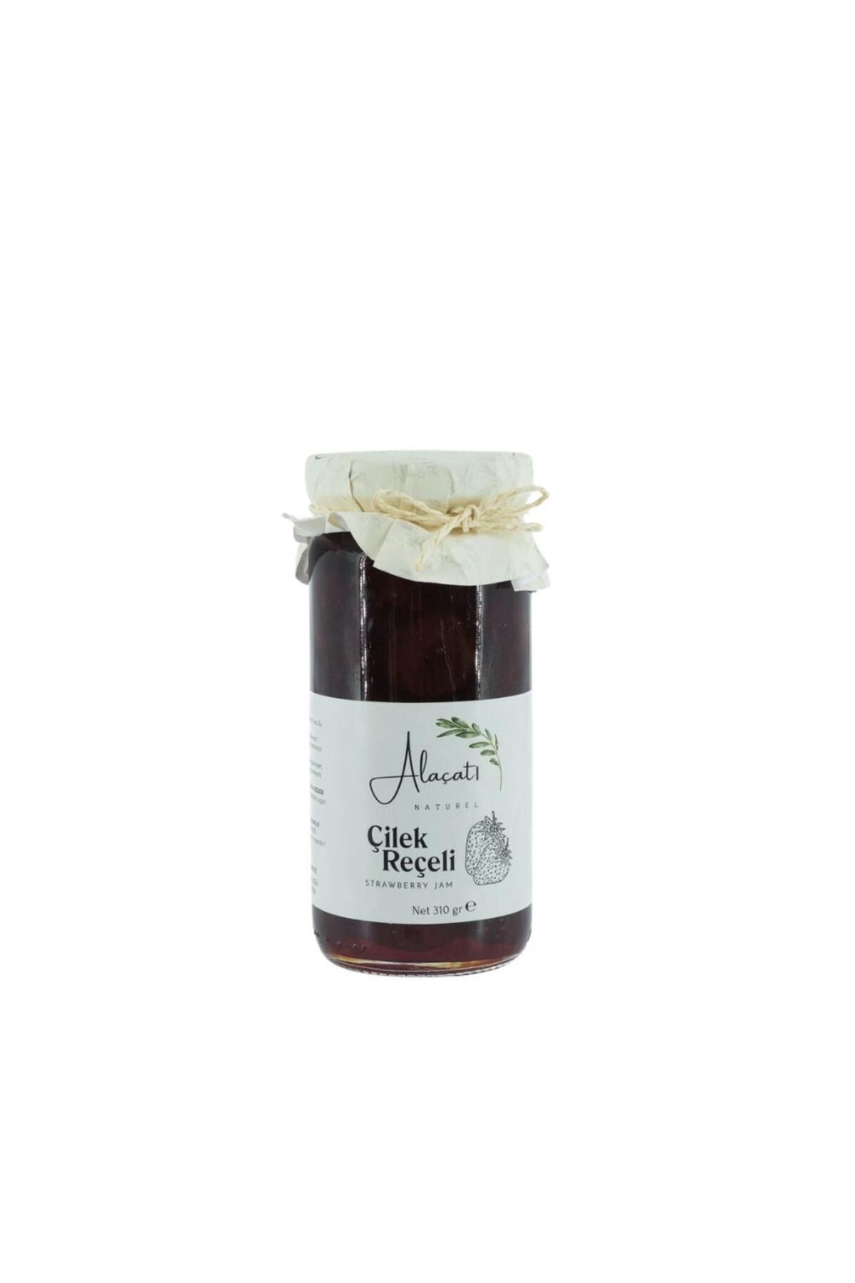 Alaçatı Naturel Çilek Reçeli Doğal Meyveli Katkısız Reçel 300 g e